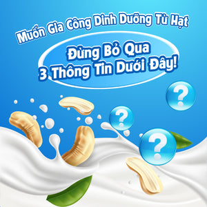 Muốn gia công sữa từ hạt – dinh dưỡng từ hạt - Đừng bỏ qua 3 thông tin dưới đây!