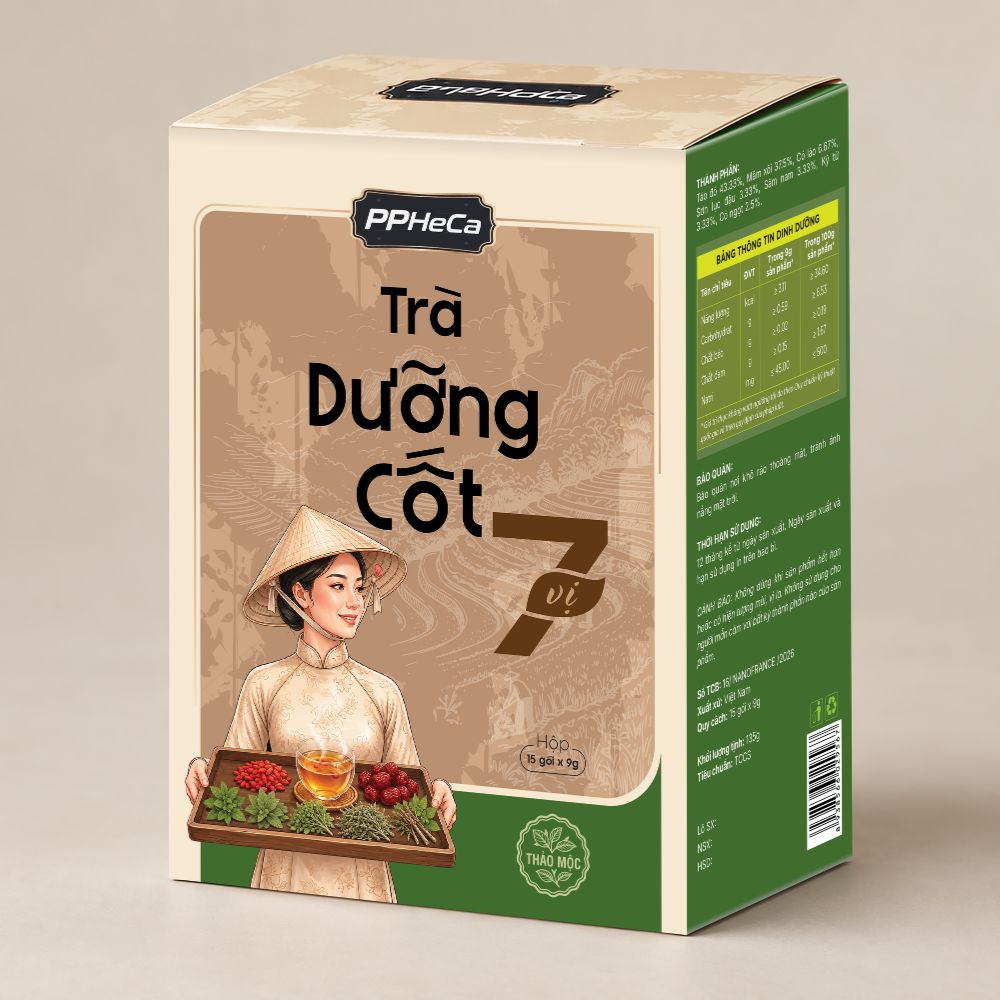 Trà Dưỡng cốt 7 vị 15 gói dạng hộp