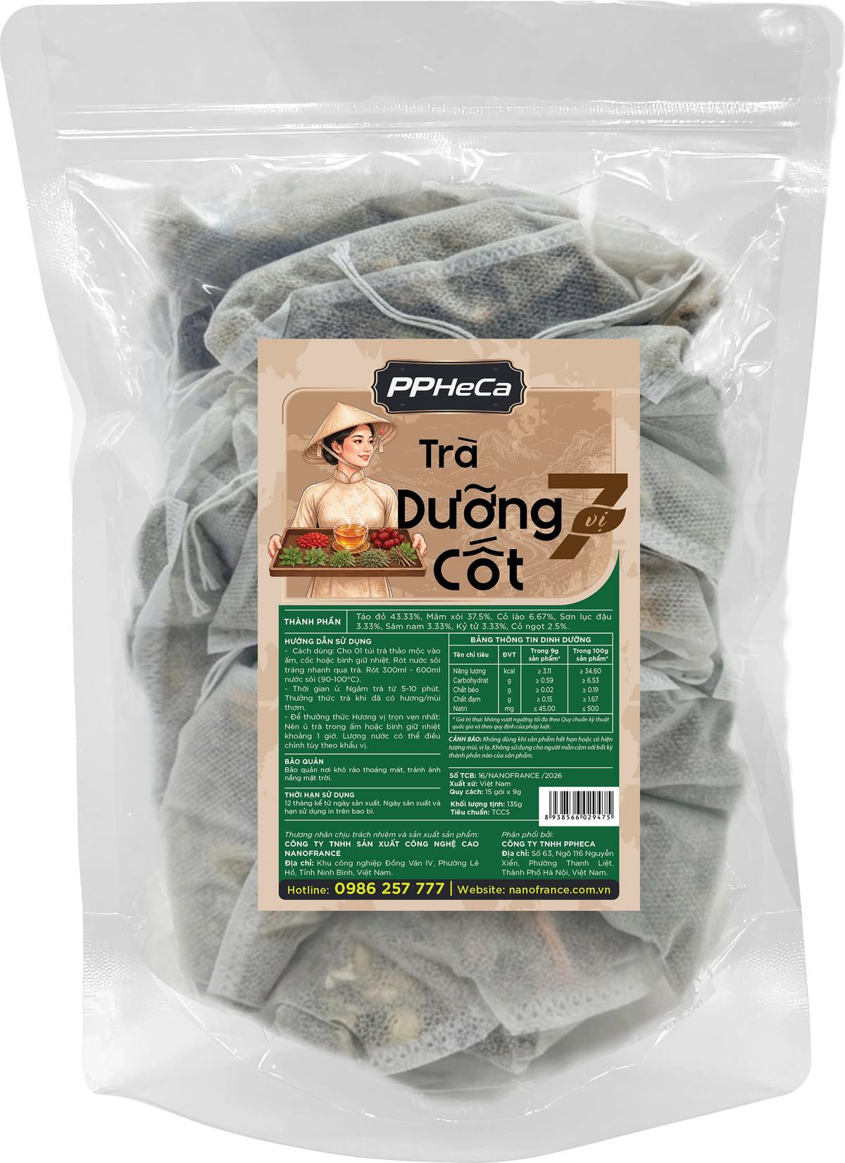 Trà Dưỡng Cốt 7 vị (15 gói)