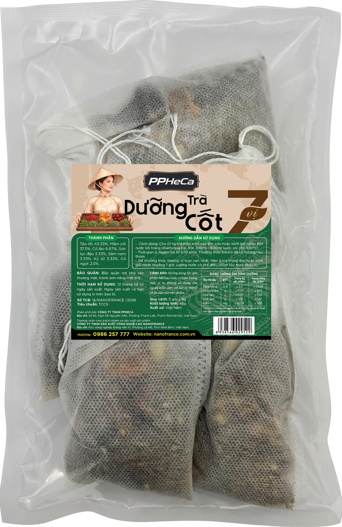Trà Dưỡng Cốt 7 vị (5 gói)