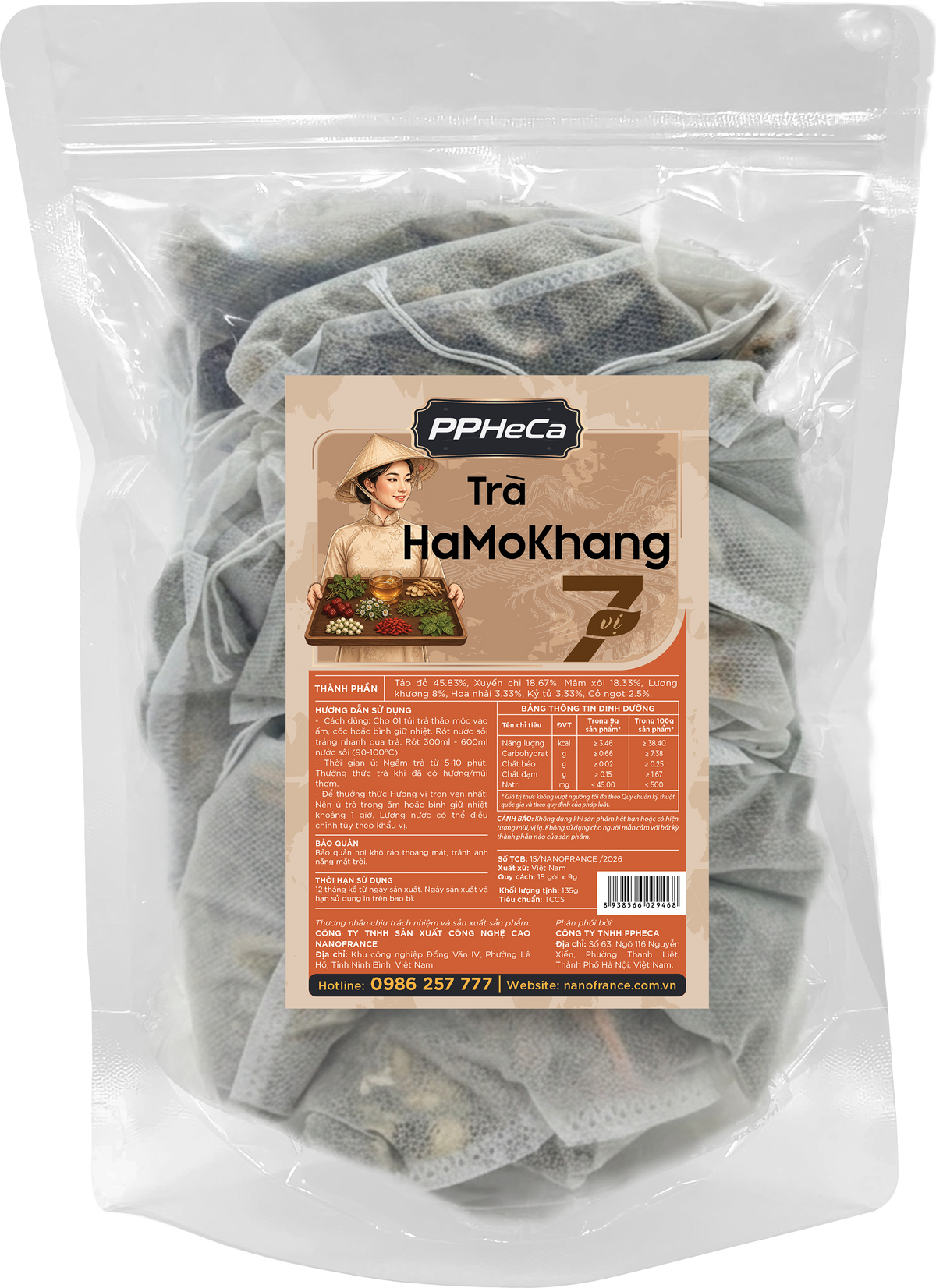 Trà HaMoKhang 7 Vị (15 gói)