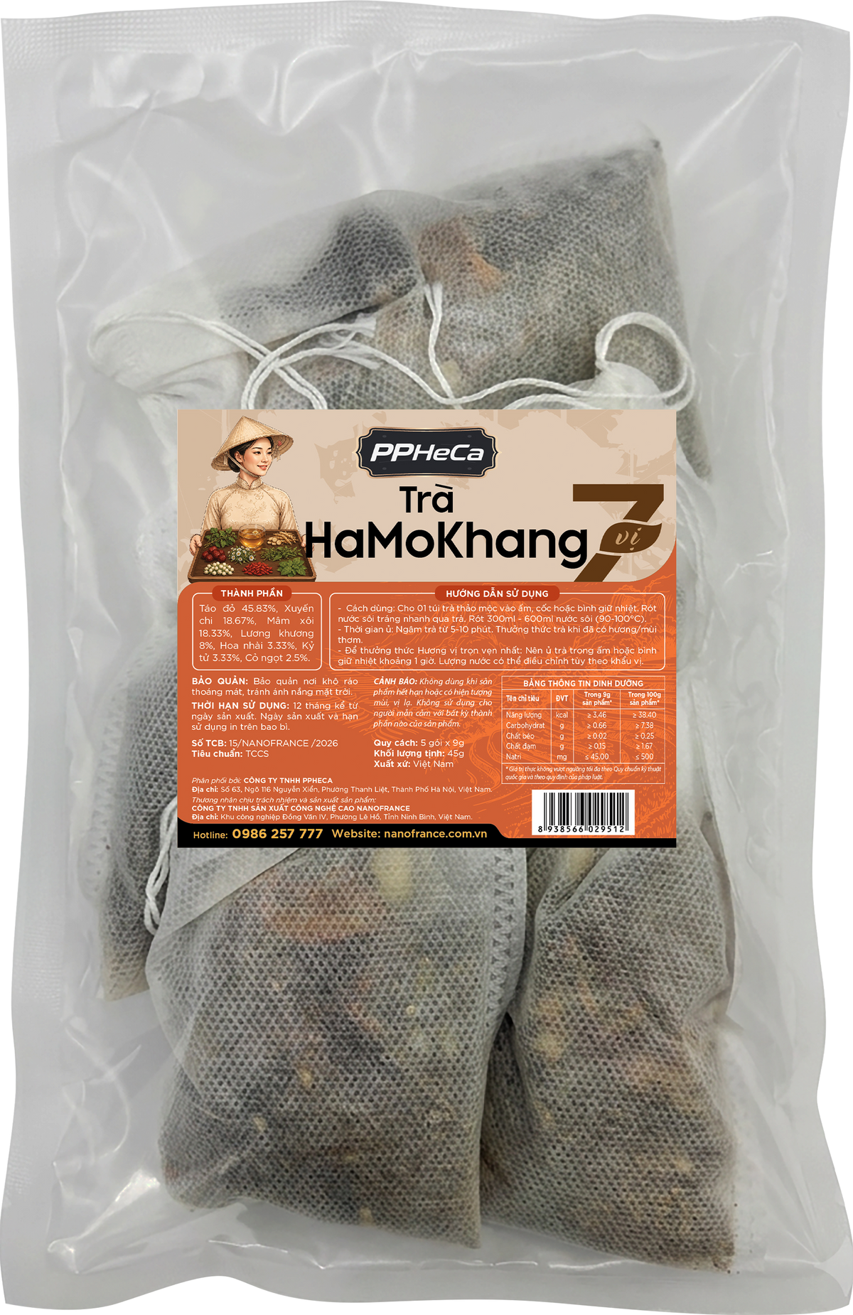 Trà HaMoKhang 7 Vị (5 gói)
