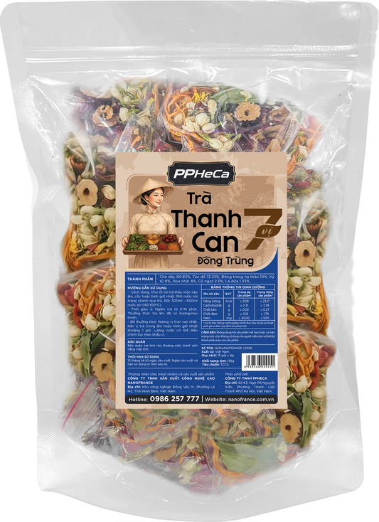 Trà Thanh Can Đông Trùng 7  Vị (15 gói)