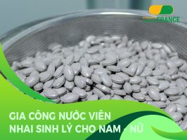 gia công nước viên nhai sinh lý